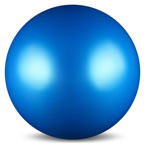 фото Мяч для художественной гимнастики mark19 силикон металлик 300 г ab2803 15 см синий indigo