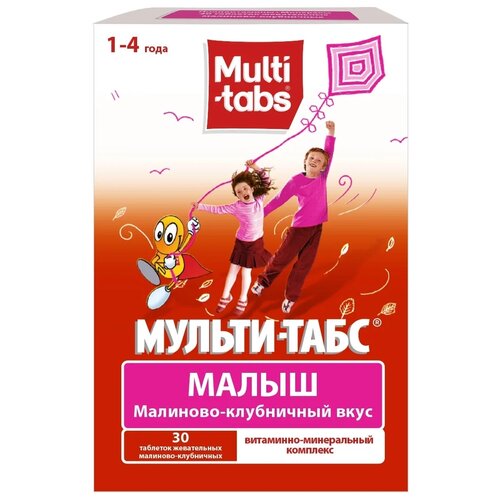 Мульти-табс Малыш таб. Жев, 30 шт., 1 уп.