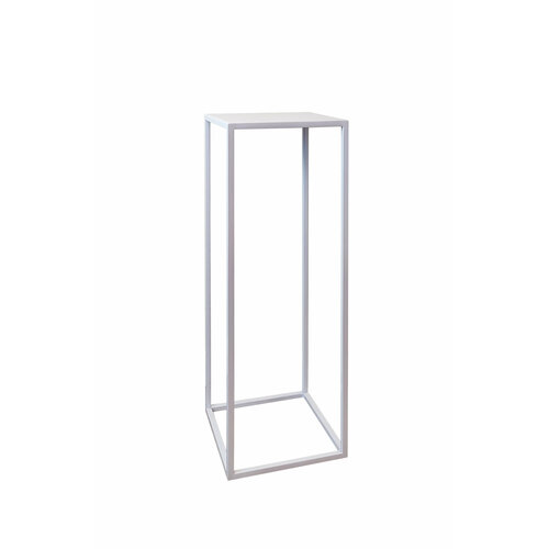 Подставка для цветов напольная металлическая иктин, высота 60 см, цвет белый