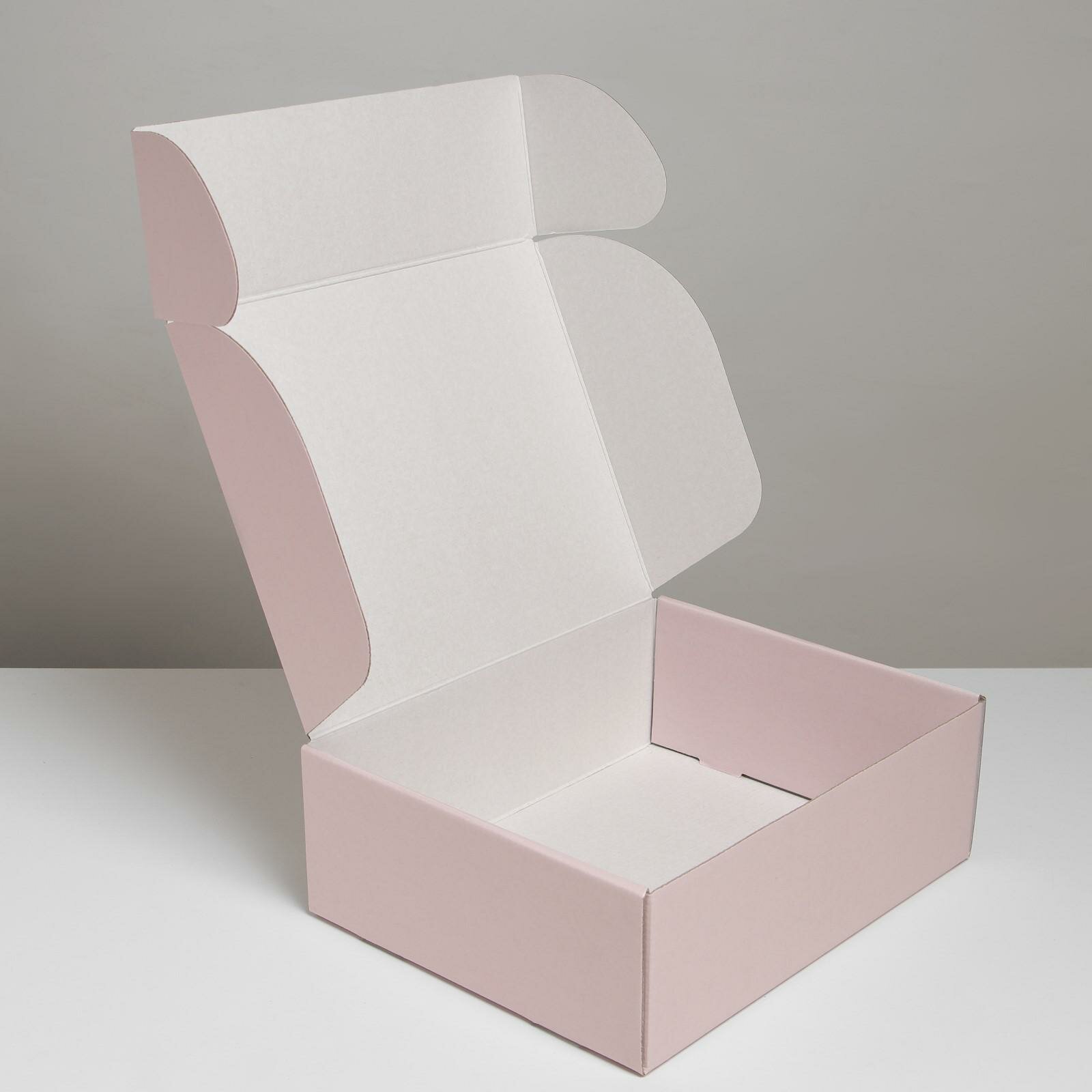 Коробка складная «Розовый», 27 × 21 × 9 см . - фотография № 3