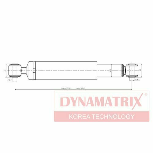 Амортизатор подвески задний Dynamatrix-Korea DSA343319 для Ford Galaxy; SEAT Alhambra; VW Sharan