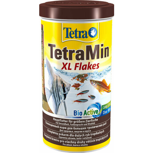 TETRAMIN XL FLAKES корм хлопья для всех видов рыб крупные хлопья (1 л х 2 шт)