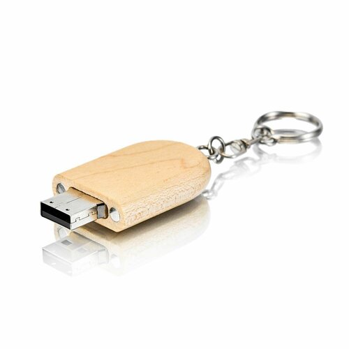 USB флешка, USB flash-накопитель, Деревянная флешка Bamboo, 128 МB, Светлое дерево, арт. F28 10шт