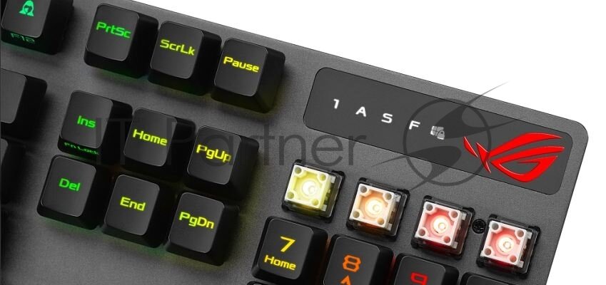 Клавиатура проводная ASUS ROG Strix Scope (RX RED switches) USB, RGB подсветка, Черный, 90MP0240-BKRA00 - фото №17