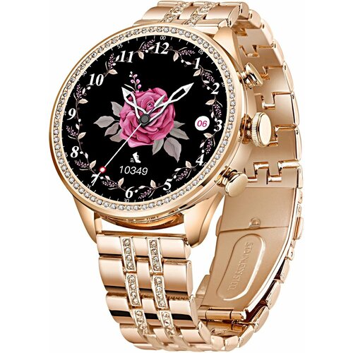 Умные смарт часы GEN9 для женщин с двумя ремешками 2023 128 IPS iOS Android Bluetooth звонки Золотистый 319000₽