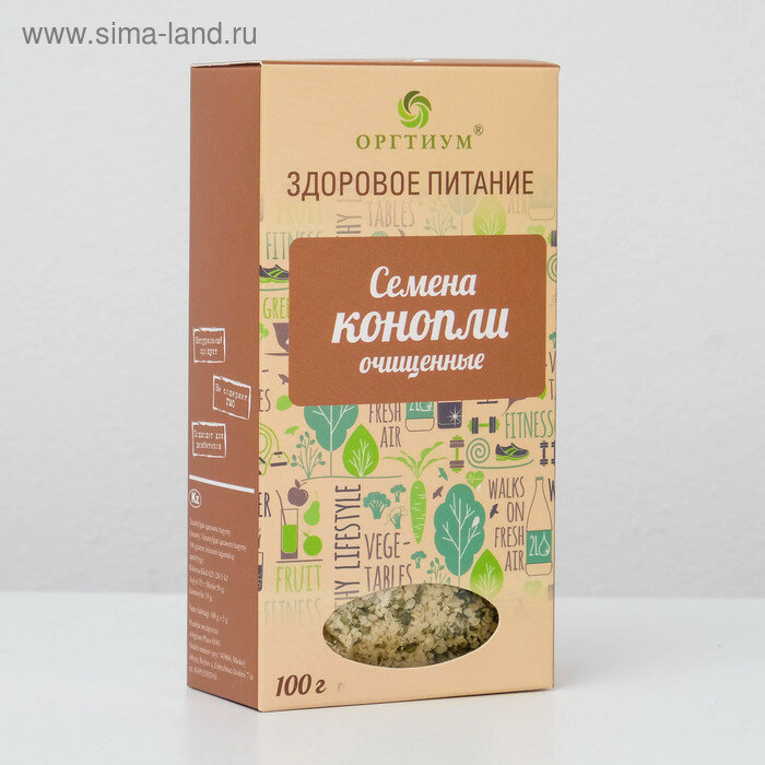 Семена конопли, очищенные ядра, 100 г