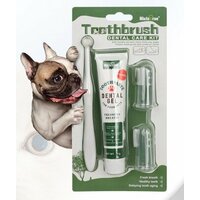 Набор Зубная паста и щетки для собак и кошек, 4 предмета HistoTree со вкусом Говядины