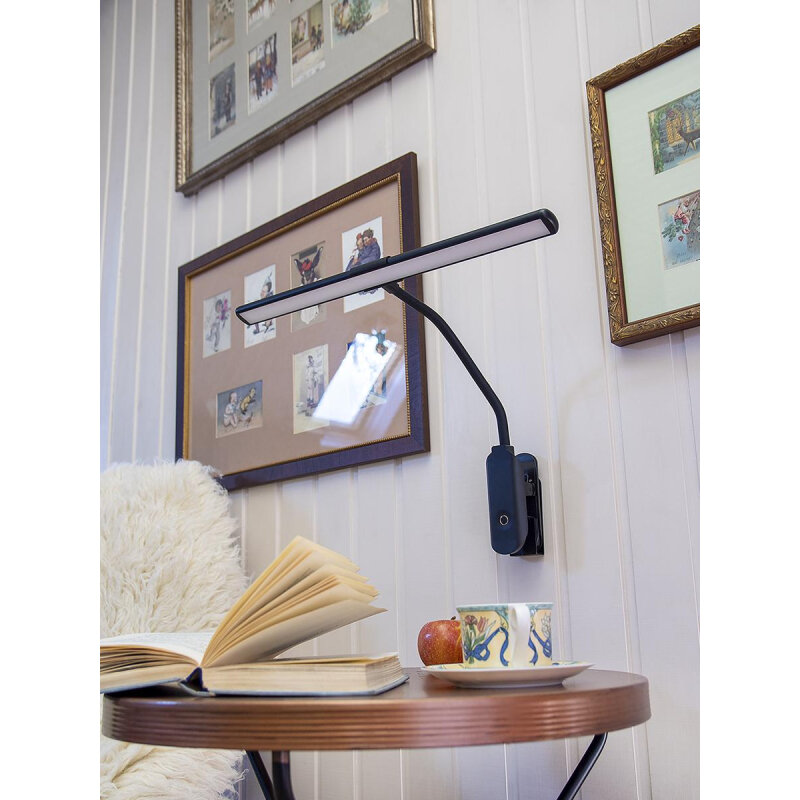 Светильник настольный LUCIA FLEX Accu Clip, на прищепке, 10Вт, черный [l555] - фото №17