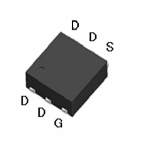 Микросхема EMB15N03VA N-Channel MOSFET 30V 12A EDFN2x2 микросхема ao4407 p channel mosfet 30v 12a so 8