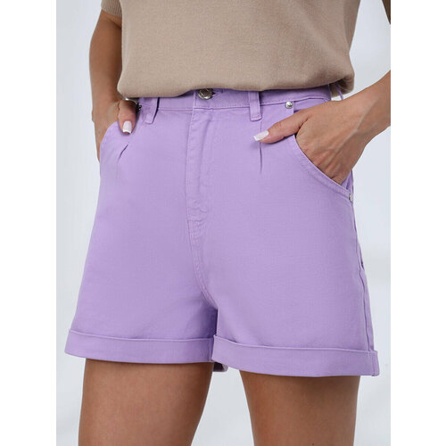 фото Шорты vitacci, карманы, размер 42-44, фиолетовый