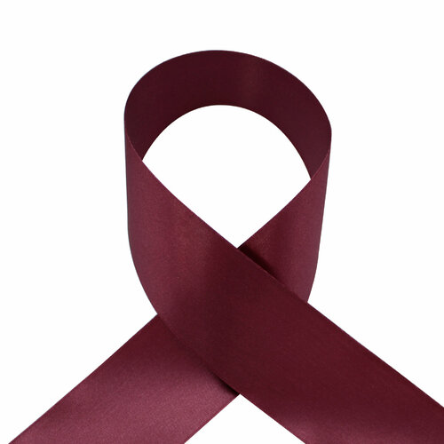 Лента атласная 50 мм бордо (33м)