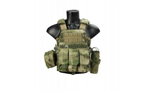 Жилет тактический LBT6094A style Plate Carrier w 3 pouches/МОХ500D EmersonGear