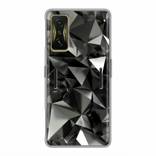 Дизайнерский силиконовый чехол для Сяоми Поко Ф4 ЖТ / Xiaomi Poco F4 GT Черные кристаллы