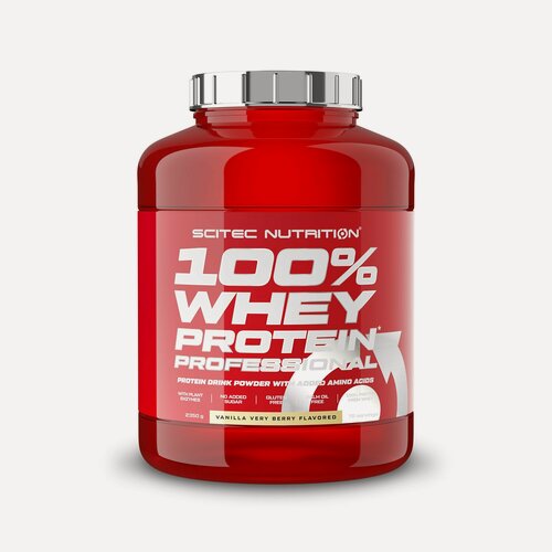 Изображение товара Протеин сывороточный Scitec Nutrition 100% Whey Protein Professional 2350 г Ваниль - Лесные Ягоды