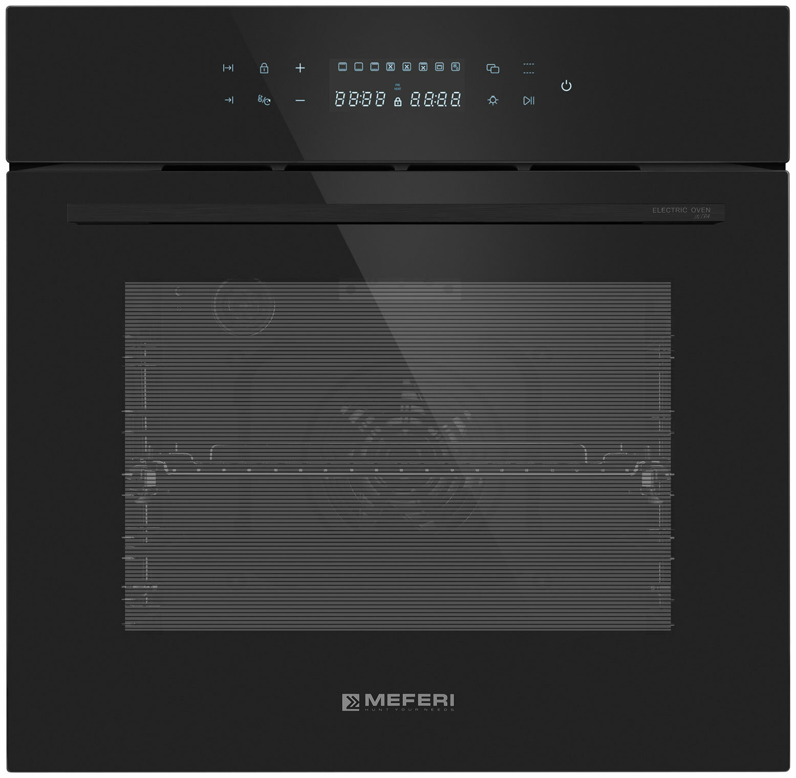 Электрический духовой шкаф Meferi MEO6010BK ULTRA черный