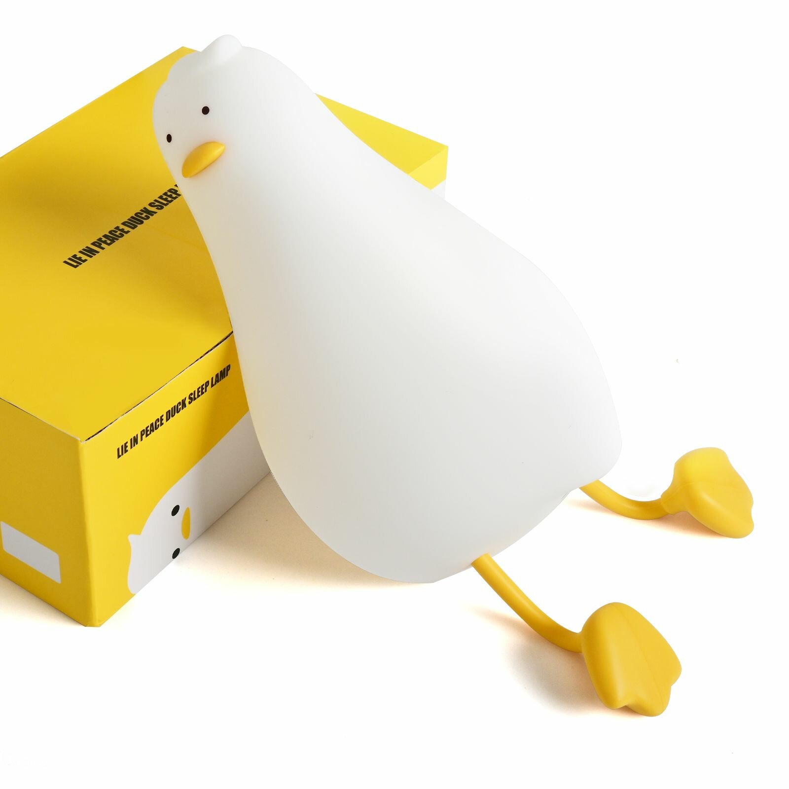 Ночник Уставшая уточка (с зарядным кабелем USB Type-C) беспроводной детский ночник светильник подставка под телефон утка