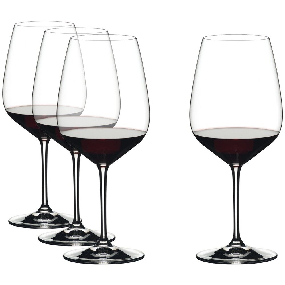Набор из 4-х бокалов Cabernet для красного вина, объем 800 мл, материал хрусталь, Riedel, Австрия, 4411/0 — фото 1