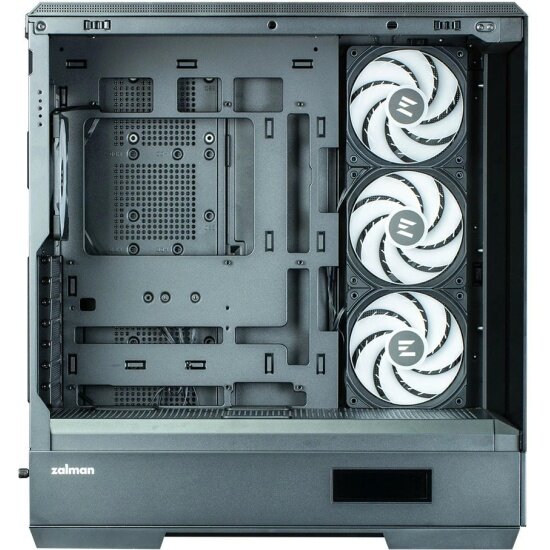 Корпус Zalman P50 DS, Midi-Tower, ARGB-подсветка, без блока питания, черный — фото 1