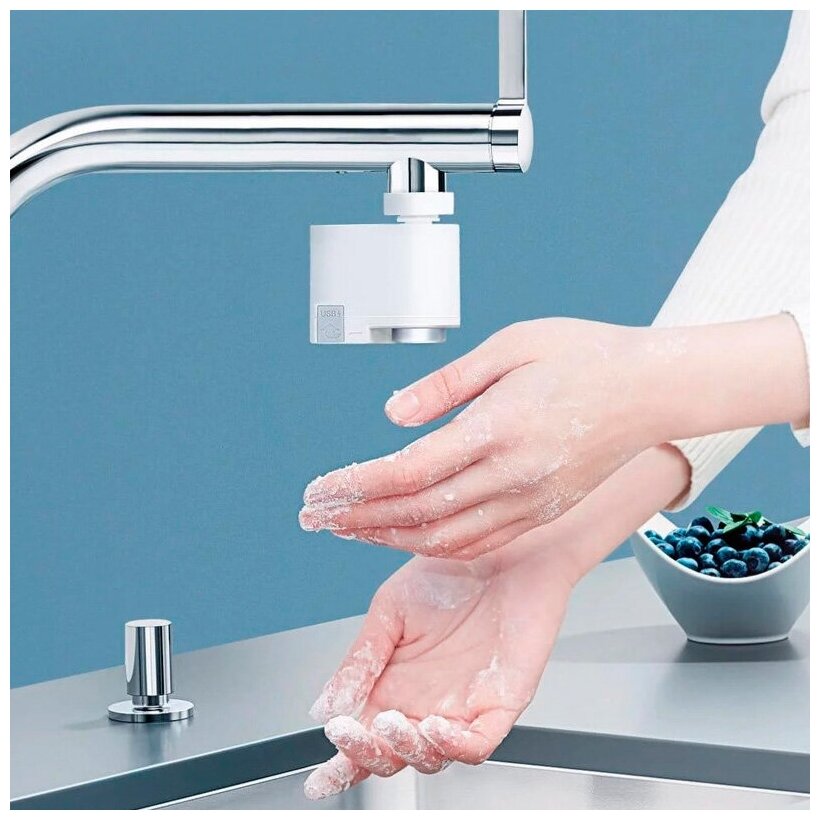 Насадки На Смесители Xiaomi Водосберегающая насадка для крана Xiaomi Xiaoda Induction Water Saver HD-ZNJSQ-01