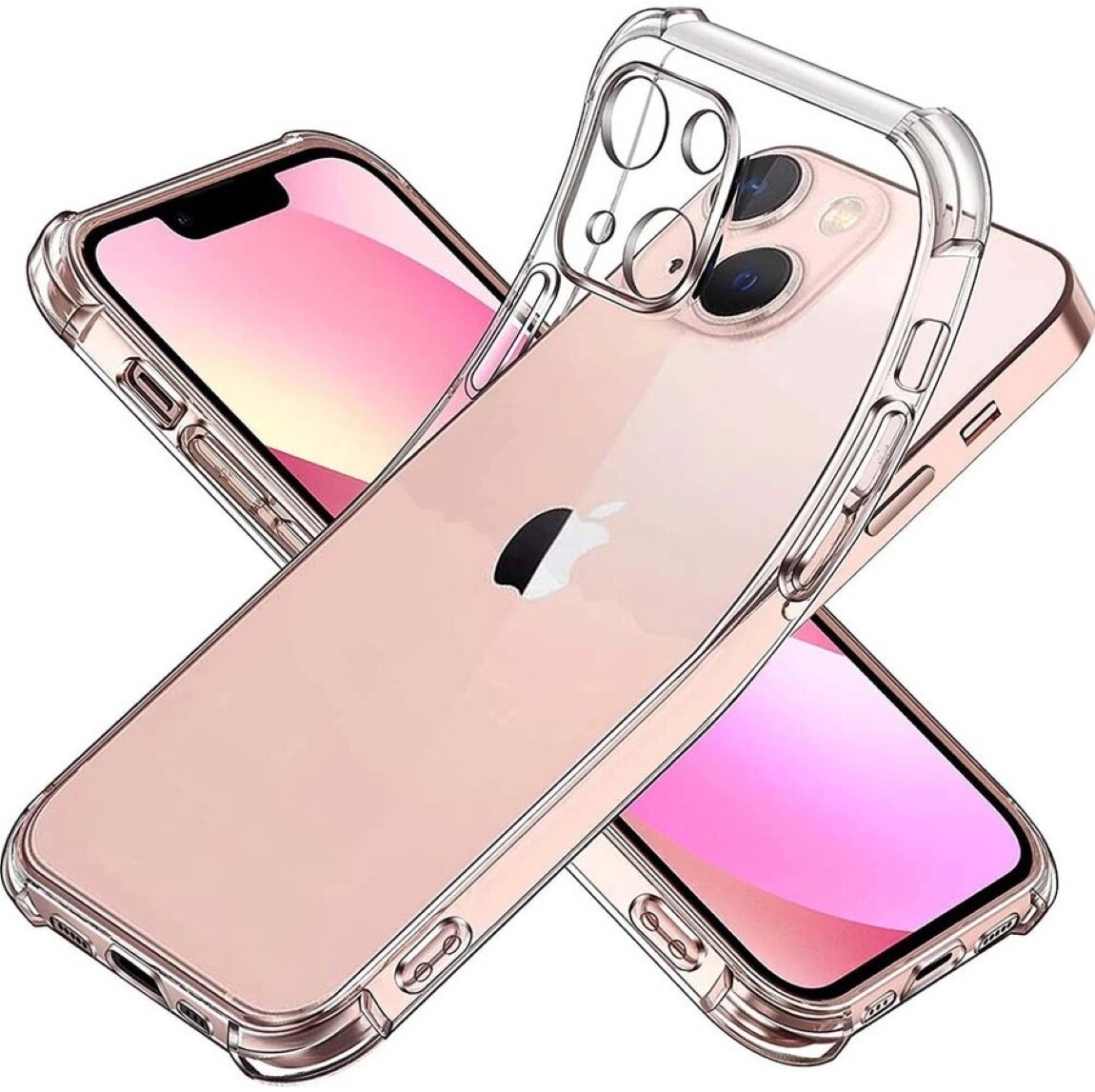 Чехол противоударный c усиленными углами для Apple Iphone 13 Mini / Противоударный чехол для Айфон 13 Мини с защитой камеры Premium — фото 1