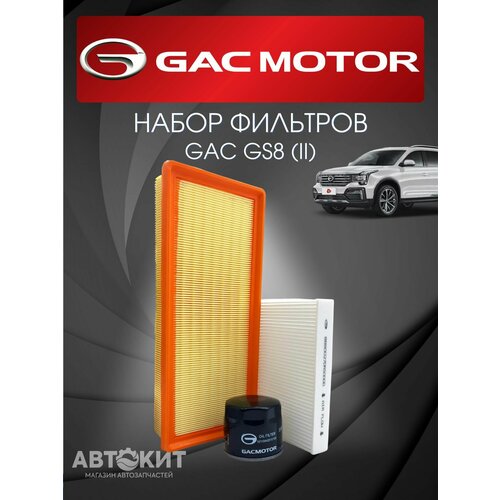 Набор из 3-х фильтров GAC GS8, (II)