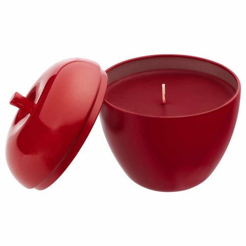 VINTERFINT Ароматическая свеча, форма яблока, 24 часа, IKEA красный