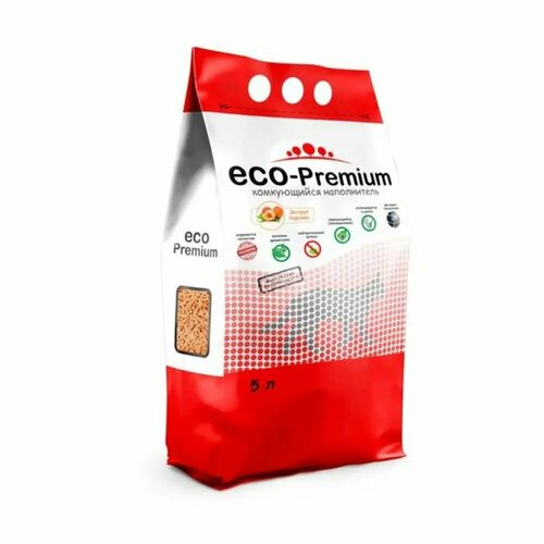 ECO Premium Персик наполнитель древесный персик 1,9 кг 5 л