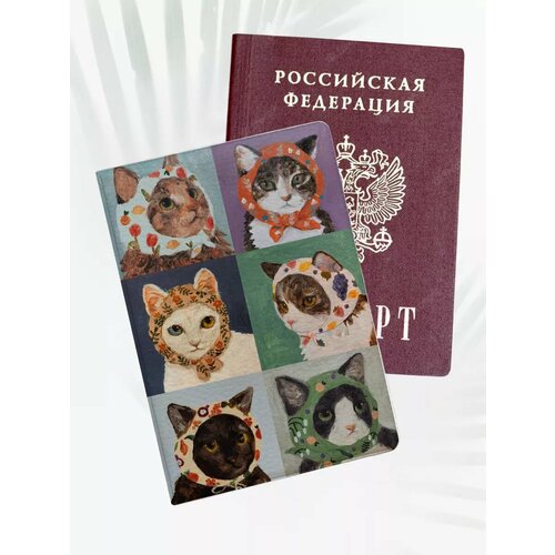 фото Обложка для паспорта poster maniac, белый