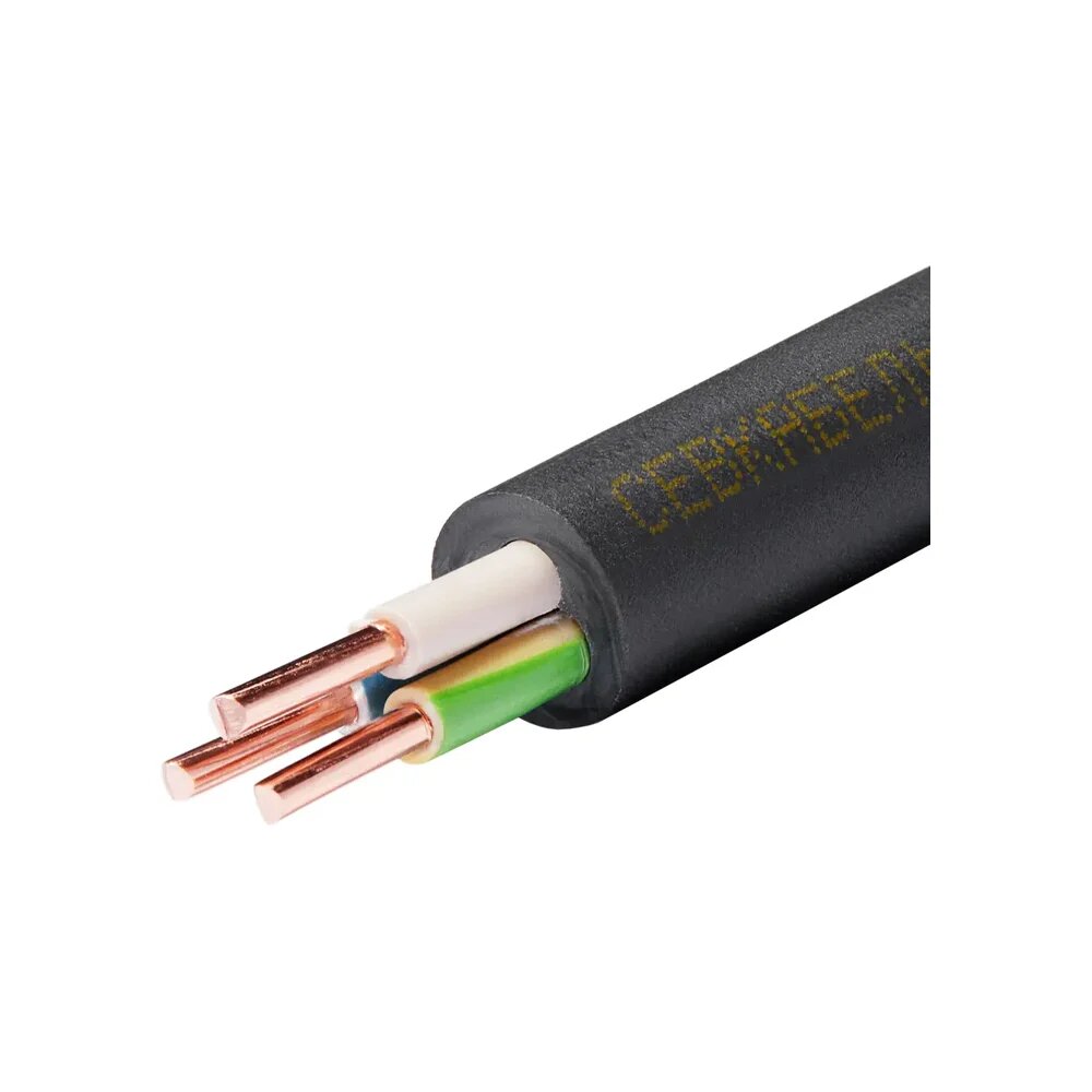 Кабель Севкабель ВВГ-НГ LS 3х15 мм 50 м 05464