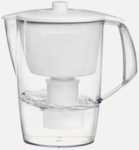 Изображение товара Кувшин-фильтр для очистки воды Барьер Лайт, белый, 3.6л [в060р51]