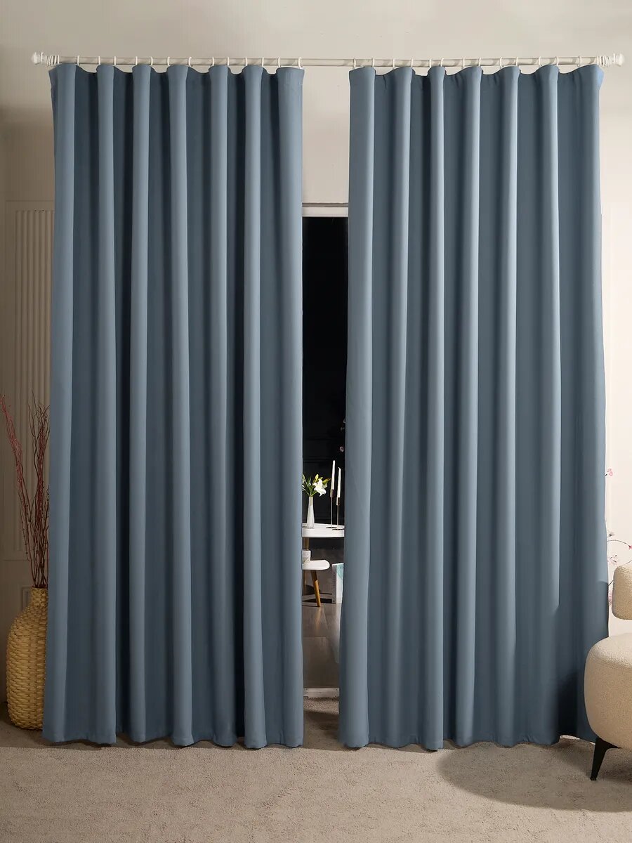 Шторы для гостиной и спальни SANPA HOME,150х250 см, 2шт. на шторной ленте
