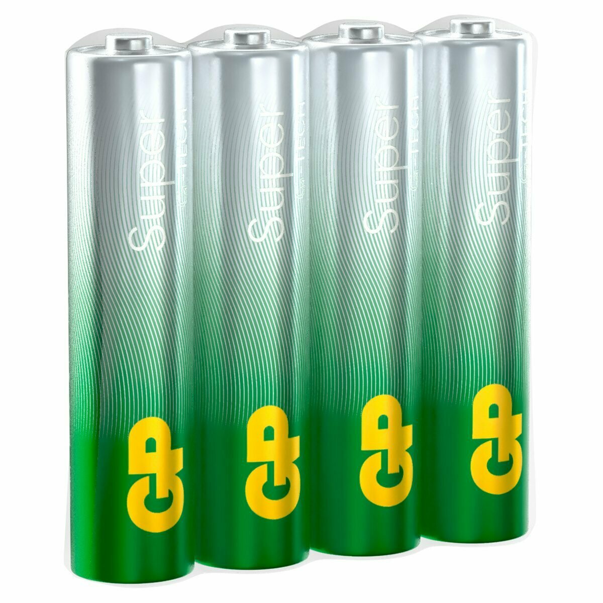 Батарейка GP Super G-Tech AAA/LR03 (24A алкалиновая, SB4, термоусадка) (GP 24AA21RA-2CRS4), 4шт.