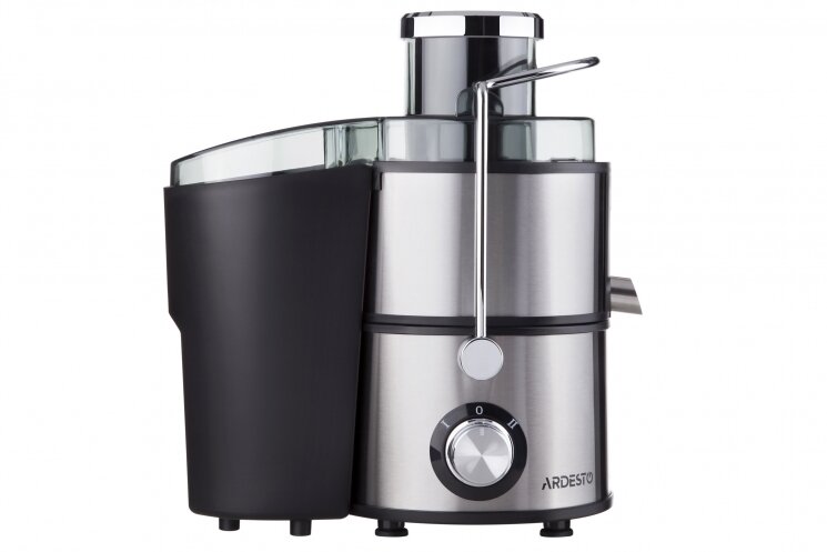 Соковыжималка центробежная Ardesto centrifugal juicer, 1000W, bowl-0.5L, cake-1.5L, plastic/iron, silver-black, JEG-1000