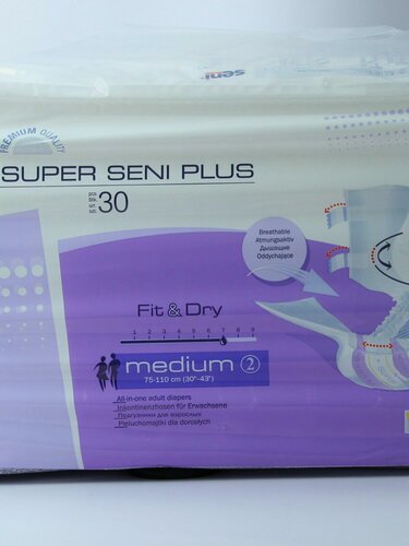 Изображение товара Подгузники для взрослых Seni Super Plus M 75-110 см 30 шт