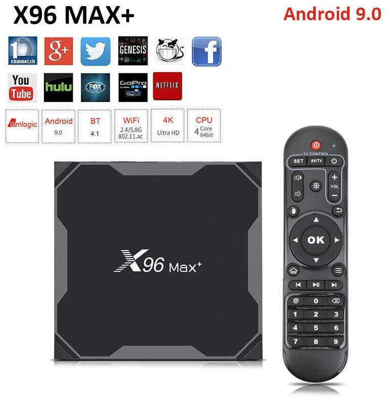 ТВ-приставка Vontar X96 Max+ 4/32Gb