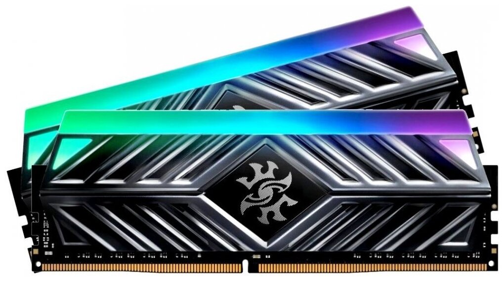 Adata DDR4 16Gb (2x8Gb) 4133MHz pc-33060 XPG Spectrix D41 RGB Grey (ax4u41338g19j-dt41) AX4U41338G19 .