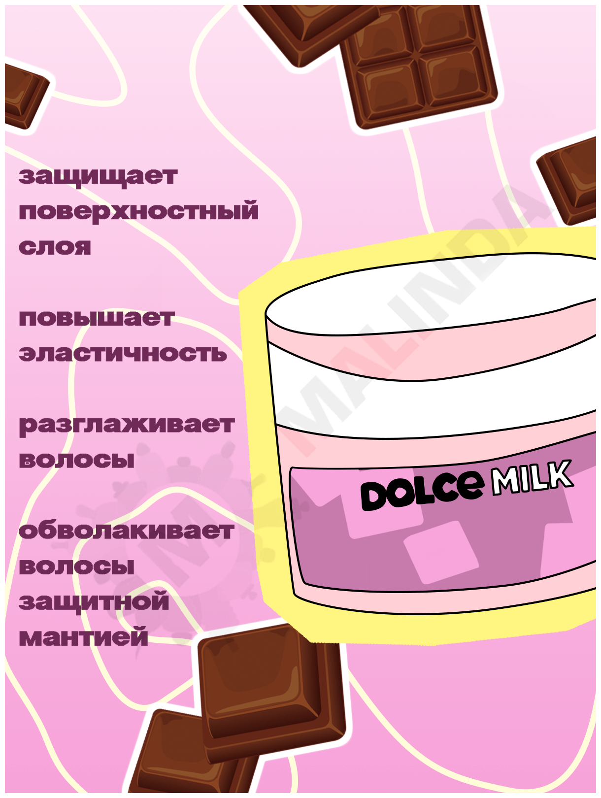 DOLCE MILK Маска питание и восстановление Мулатка-шоколадка 200 мл