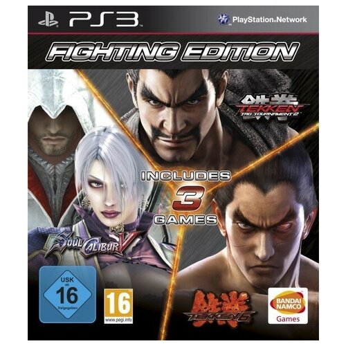 Игра Fighting Edition [Tekken 6+SoulCalibur 5+Tekken Tag Tournament 2] [Русские субтитры] PS3 набор soulcalibur vi [ps4 русские субтитры] оружие игровое нож кунай 2 холодное пламя деревянный