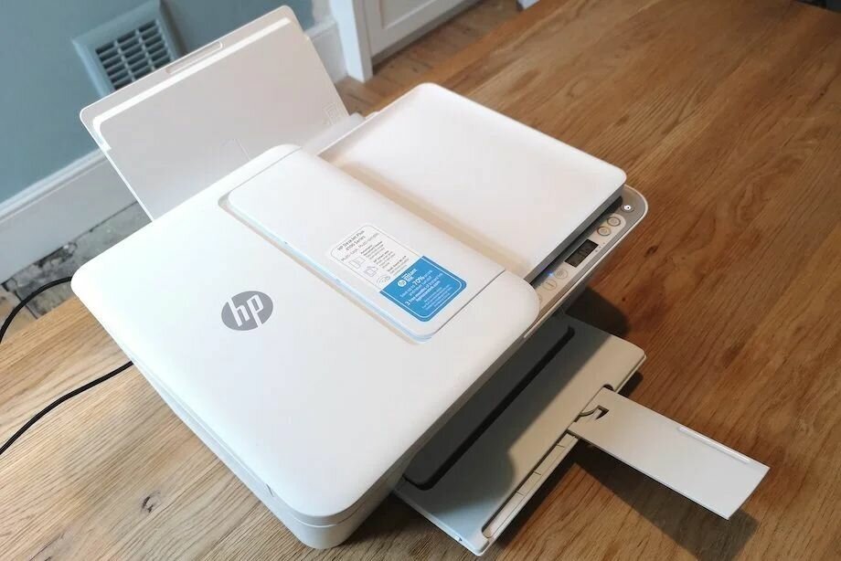 МФУ струйный HP DeskJet Plus 4120, A4, цветной, струйный, белый [3xv14b] - фото №13