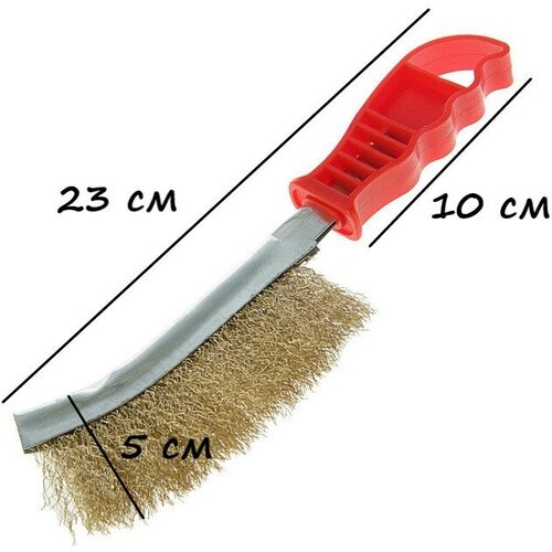 Щетка металлическая цвет красный 155₽