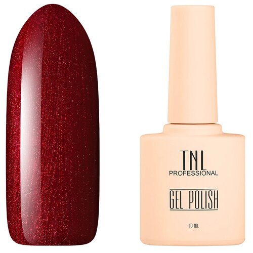 TNL Professional гель-лак для ногтей 8 Чувств, 10 мл, 10 г, №317 - рубиновый блеск