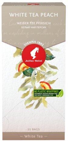 Чай пакетированный премиум Белый персик, 25 пак. Julius Meinl