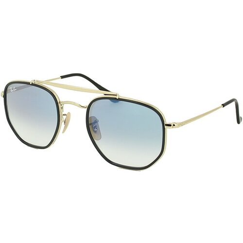 Солнцезащитные очки Ray-Ban, золотой, синий ray ban rb 3683 9000 3f