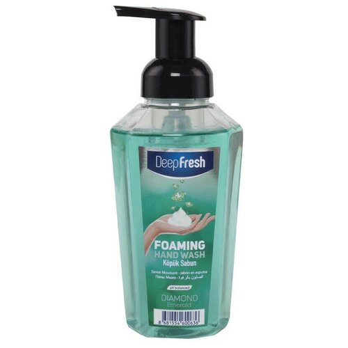 Deep Fresh Женский Diamond Foaming Hand Wash Emerald Жидкое мыло-пенка для рук Изумруд 400мл фруктовое мыло пенка для рук мандарин deep fresh 400 мл