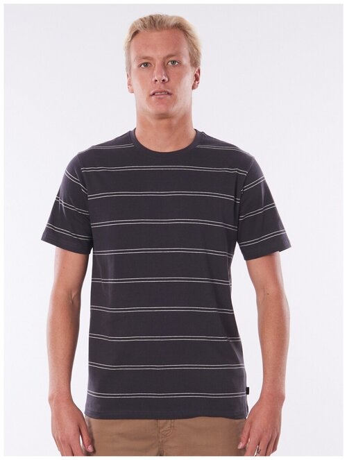 Футболка Rip Curl PLAIN STRIPE TEE, цвет 8264 WASHED BLACK, размер S