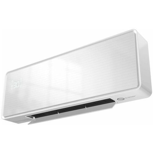 Тепловентилятор керамический электрический с электронным термостатом 2000 Вт настенное крепление для дома и офиса в белом цвете 1059000₽