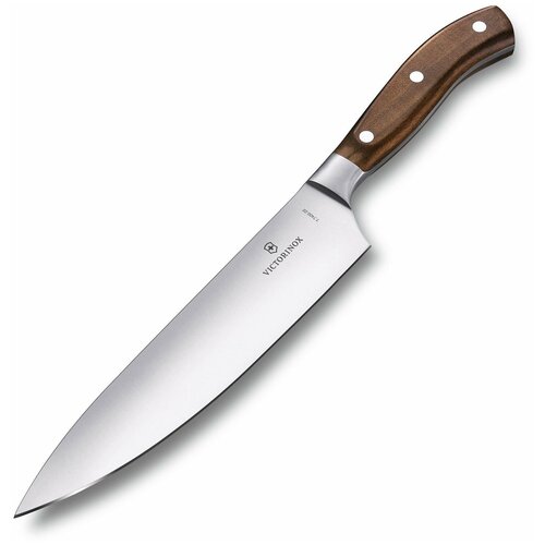 Кухонные ножи и ножницы VICTORINOX Нож кухонный Victorinox Grand Maitre (7.7400.22G) кованый универсальный лезв.220мм прямая заточка коричневый