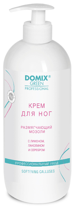 Domix Green Professional Крем для ног размягчающий мозоли, 1000 мл, 15 г, 1 уп.
