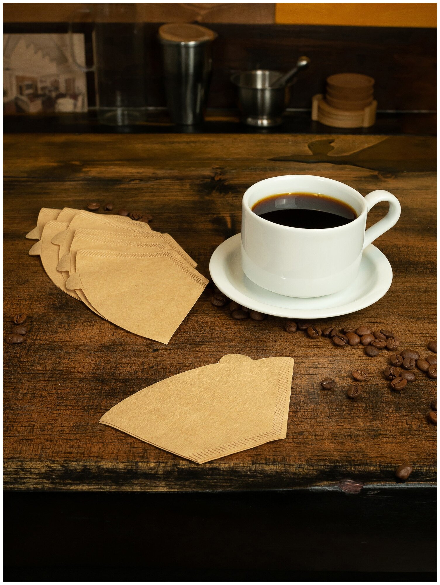 Фильтры для кофе для капельных кофеварках и воронок, 101,01 , 100 шт . - фотография № 2