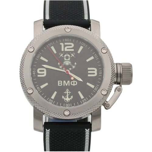 Наручные часы ТРИУМФ Часы ВМФ механические с автоподзаводом (сапфировое стекло) 1026.16, черный